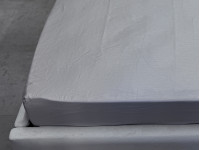 Простынь на резинке 90x200 Ecotton Сатин Chateau Grey 15-4503