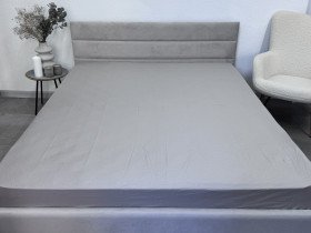 Простирадло на резинці 180x200 Ecotton Сатин Chateau Grey 15-4503