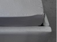 Простынь на резинке 90x200 Ecotton Сатин Chateau Grey 15-4503
