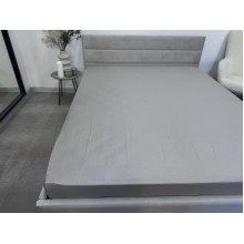 Простирадло на резинці 140x200 Ecotton Сатин Chateau Grey 15-4503