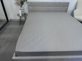 Простынь на резинке 140x200 Ecotton Сатин Chateau Grey 15-4503