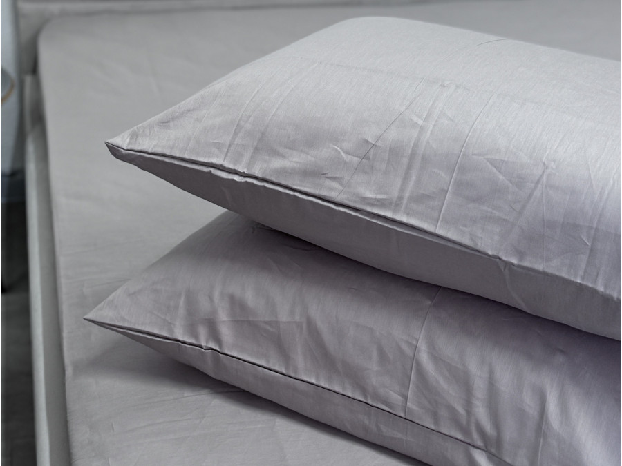 Простынь на резинке 120x200 Ecotton Сатин Chateau Grey 15-4503