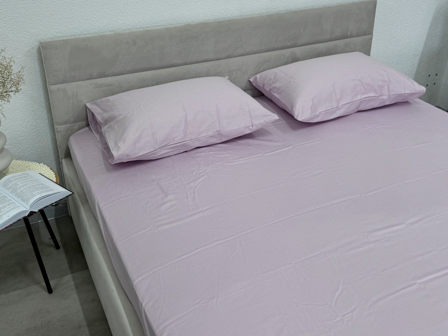 Простынь на резинке 180x200 Ecotton Сатин Iris 14-3805