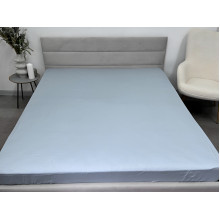 Простынь на резинке 120x200 Ecotton Сатин Pearl Blue 14-4206