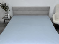 Простынь на резинке 120x200 Ecotton Сатин Pearl Blue 14-4206