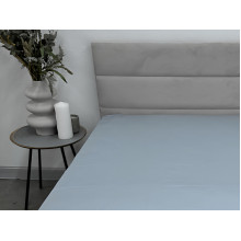 Простынь на резинке 90x200 Ecotton Сатин Pearl Blue 14-4206