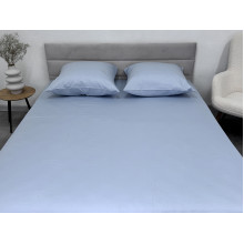 Простынь на резинке 90x200 Ecotton Сатин Pearl Blue 14-4206