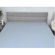 Простынь на резинке 90x200 Ecotton Сатин Pearl Blue 14-4206