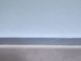 Простынь на резинке 160x200 Ecotton Сатин Pearl Blue 14-4206