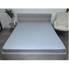 Простынь на резинке 140x200 Ecotton Сатин Pearl Blue 14-4206