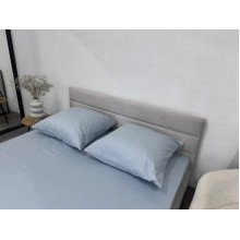 Простынь на резинке 90x200 Ecotton Сатин Pearl Blue 14-4206