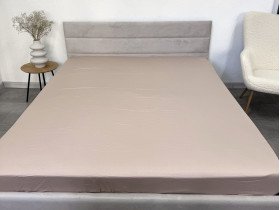 Простынь на резинке 160x200 Ecotton Сатин Shifting Sand 14-1210