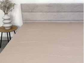 Простынь на резинке 180x200 Ecotton Сатин Shifting Sand 14-1210