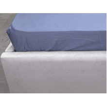 Простынь на резинке 120x200 Ecotton Сатин Singl Lake 18-4221