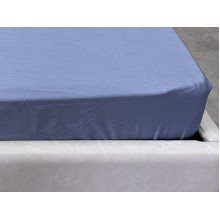 Простынь на резинке 140x200 Ecotton Сатин Singl Lake 18-4221
