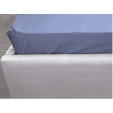 Простынь на резинке 120x200 Ecotton Сатин Singl Lake 18-4221