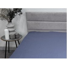 Простынь на резинке 120x200 Ecotton Сатин Singl Lake 18-4221