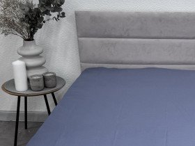 Простынь на резинке 90x200 Ecotton Сатин Singl Lake 18-4221