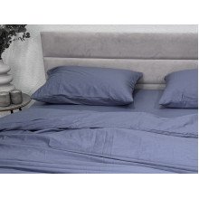 Простынь на резинке 120x200 Ecotton Сатин Singl Lake 18-4221