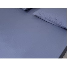Простынь на резинке 140x200 Ecotton Сатин Singl Lake 18-4221