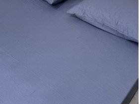 Простынь на резинке 180x200 Ecotton Сатин Singl Lake 18-4221