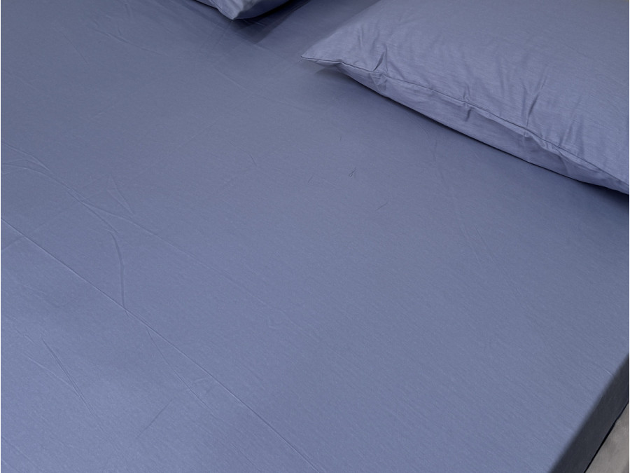 Простынь на резинке 90x200 Ecotton Сатин Singl Lake 18-4221