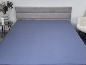 Простынь на резинке 180x200 Ecotton Сатин Singl Lake 18-4221