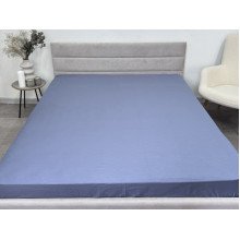 Простынь на резинке 200x200 Ecotton Сатин Singl Lake 18-4221