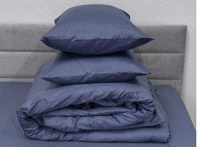 Простынь на резинке 90x200 Ecotton Сатин Singl Lake 18-4221