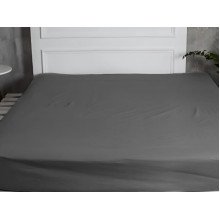Простынь на резинке 90x200 Ecotton Сатин Серый 161
