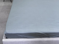 Простынь на резинке 90x200 Ecotton Сатин Серый Natural 17-4402