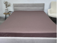 Простынь на резинке 160x200 Ecotton Сатин Stucco 16-1412