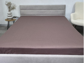 Простынь на резинке 160x200 Ecotton Сатин Stucco 16-1412