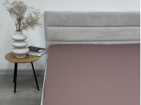 Простынь на резинке 90x200 Ecotton Сатин Stucco 16-1412