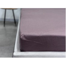 Простынь на резинке 180x200 Ecotton Сатин Stucco 16-1412