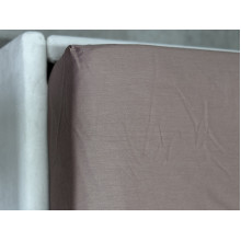 Простынь на резинке 180x200 Ecotton Сатин Stucco 16-1412