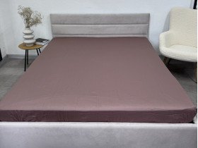 Простынь на резинке 160x200 Ecotton Сатин Stucco 16-1412