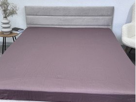 Простынь на резинке 200x200 Ecotton Сатин Stucco 16-1412