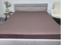 Простынь на резинке 160x200 Ecotton Сатин Stucco 16-1412