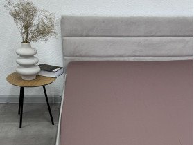 Простынь на резинке 90x200 Ecotton Сатин Stucco 16-1412