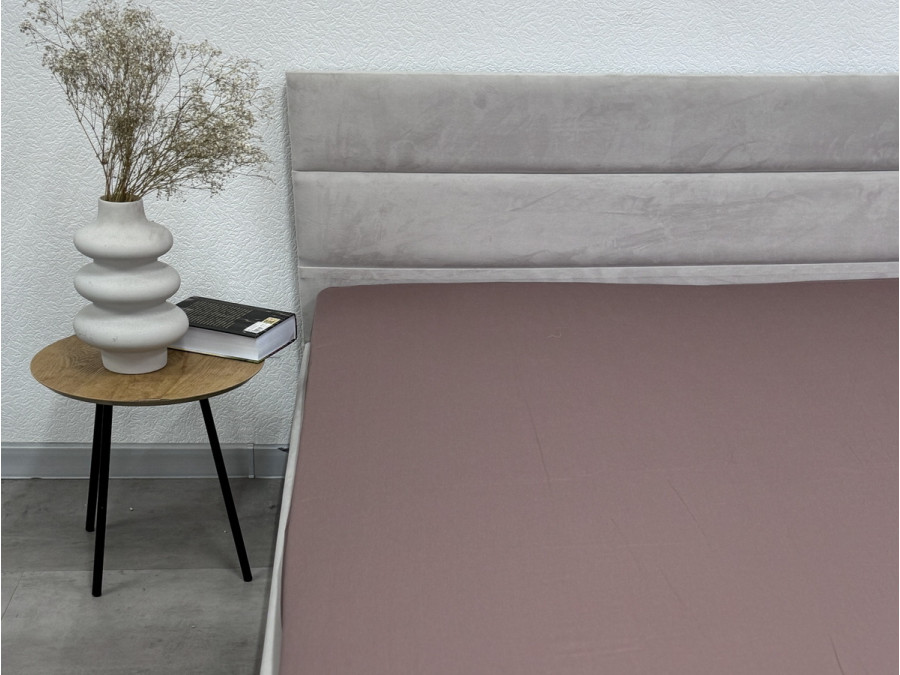 Простынь на резинке 120x200 Ecotton Сатин Stucco 16-1412