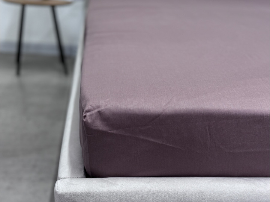 Простынь на резинке 120x200 Ecotton Сатин Stucco 16-1412