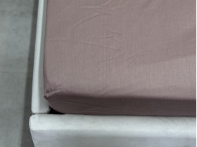 Простынь на резинке 160x200x30 Ecotton Сатин Stucco 16-1412