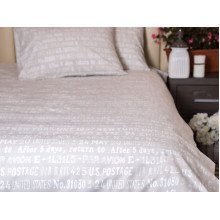 Простирадло двоспальне Ecotton Бязь Бежевий 40-0915