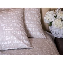 Простирадло двоспальне Ecotton Бязь Бежевий 40-0915