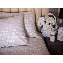 Простирадло двоспальне Ecotton Бязь Бежевий 40-0915