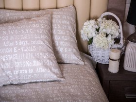 Простынь двуспальная Ecotton Бязь Бежевый 40-0915