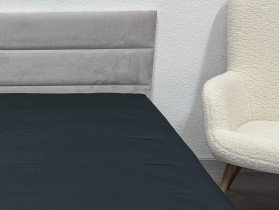 Простынь 145x240 Ecotton Полисатин Черный