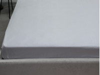 Простынь Евро 220x240 Ecotton Полисатин Светло серый