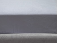 Простынь Евро 220x240 Ecotton Полисатин Светло серый